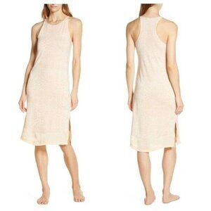 NEW Splendid Racerback Nightgown White & Peach XS
